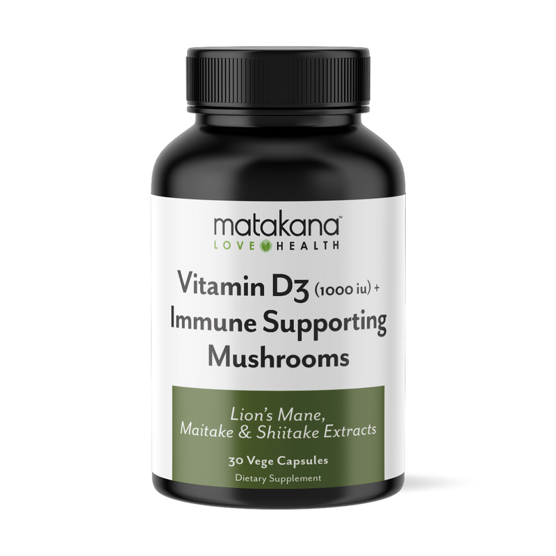 Vitamin D3 & Immune Supporting Mushroom Extracts